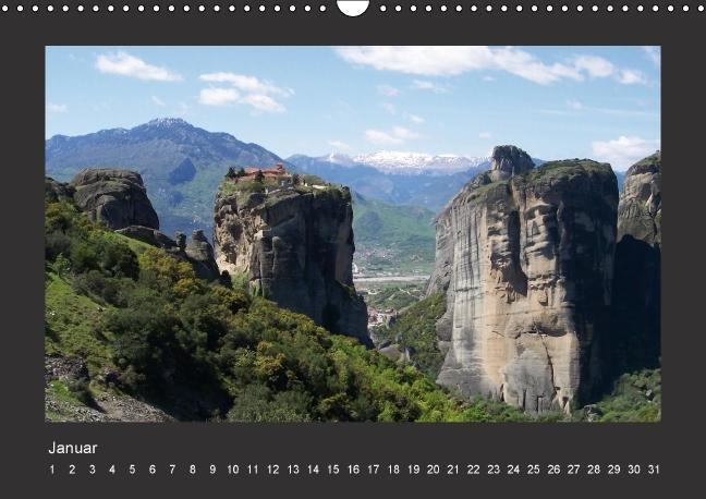 Bild: 9783660203462 | Meteora-Klöster in Griechenland (Wandkalender immerwährend DIN A3...