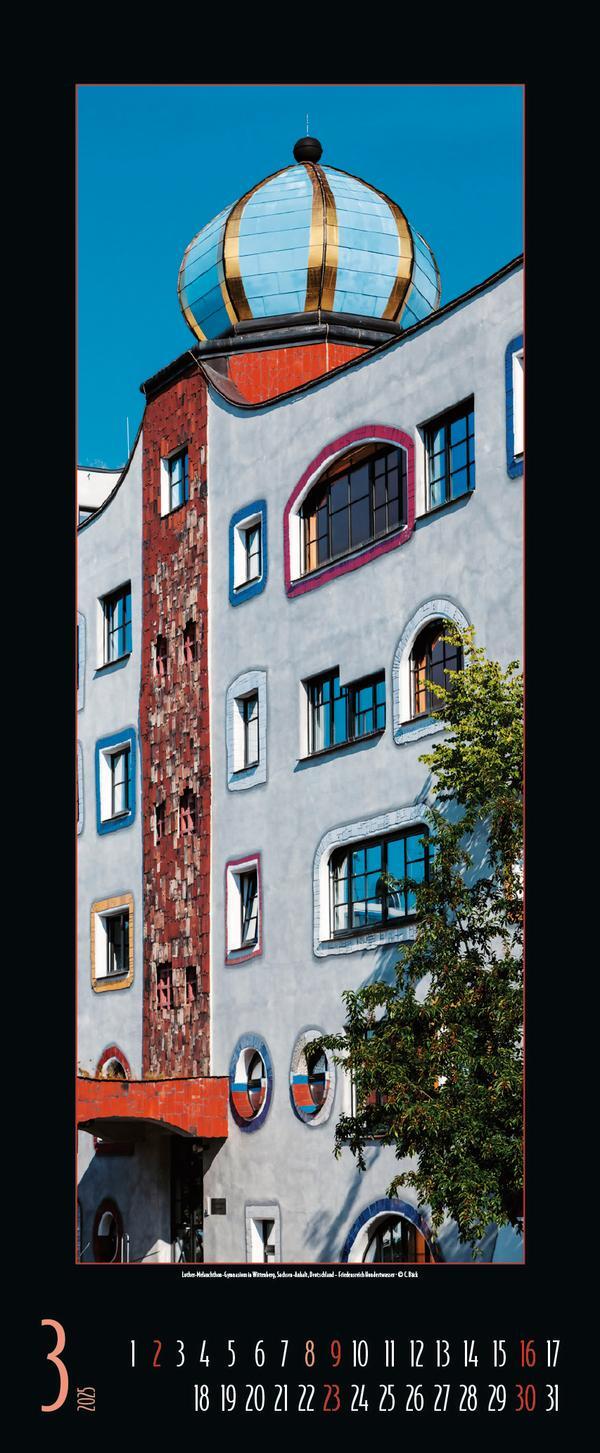 Bild: 9783731875833 | Hundertwasser Architektur 2025 | Verlag Korsch | Kalender | 14 S.