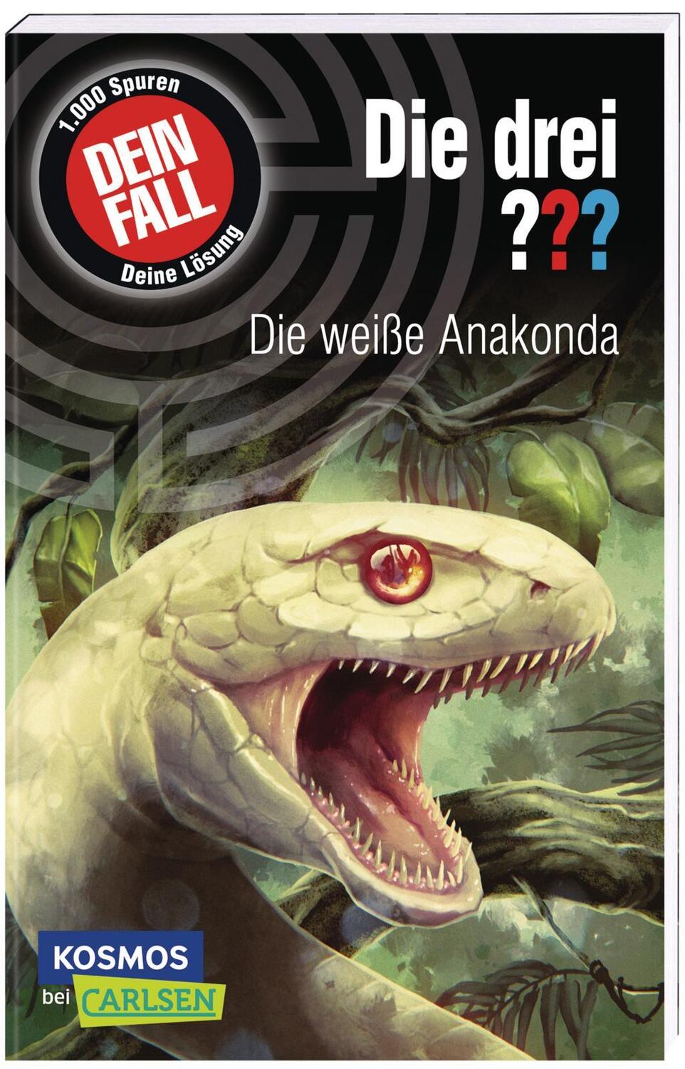 Cover: 9783551319289 | Die drei ???: Dein Fall: Die weiße Anakonda | Michael Kühlen | Buch