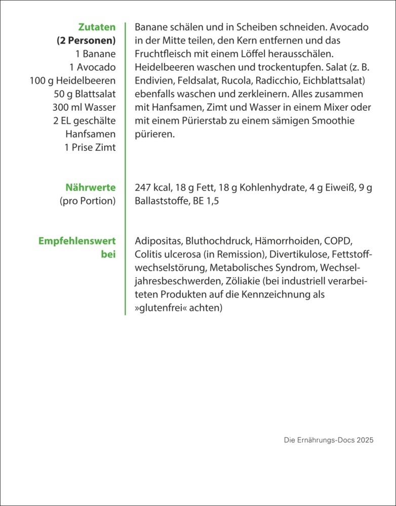 Bild: 9783756409105 | Die Ernährungs-Docs - Gesund durch das Jahr Tagesabreißkalender 2025