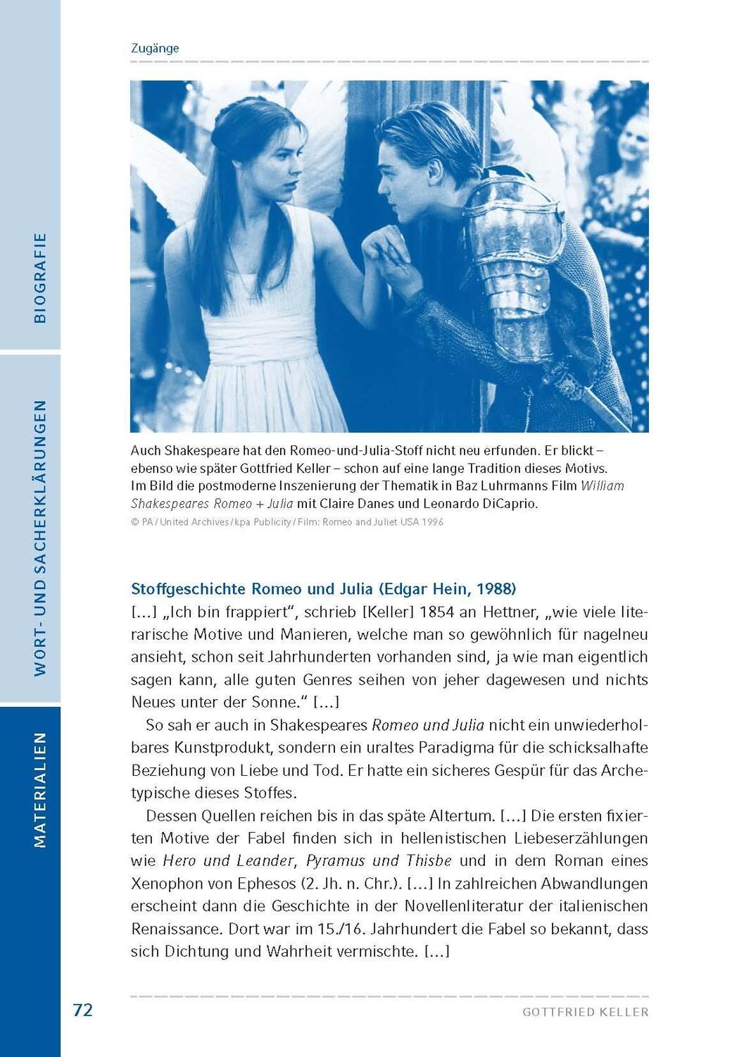 Bild: 9783804425743 | Romeo und Julia auf dem Dorfe (Textausgabe) | Gottfried Keller | Buch