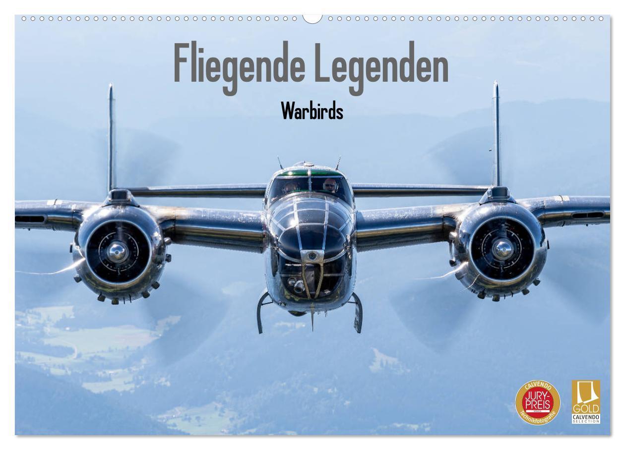 Cover: 9783435146680 | Fliegende Legenden - Warbirds (Wandkalender 2025 DIN A2 quer),...