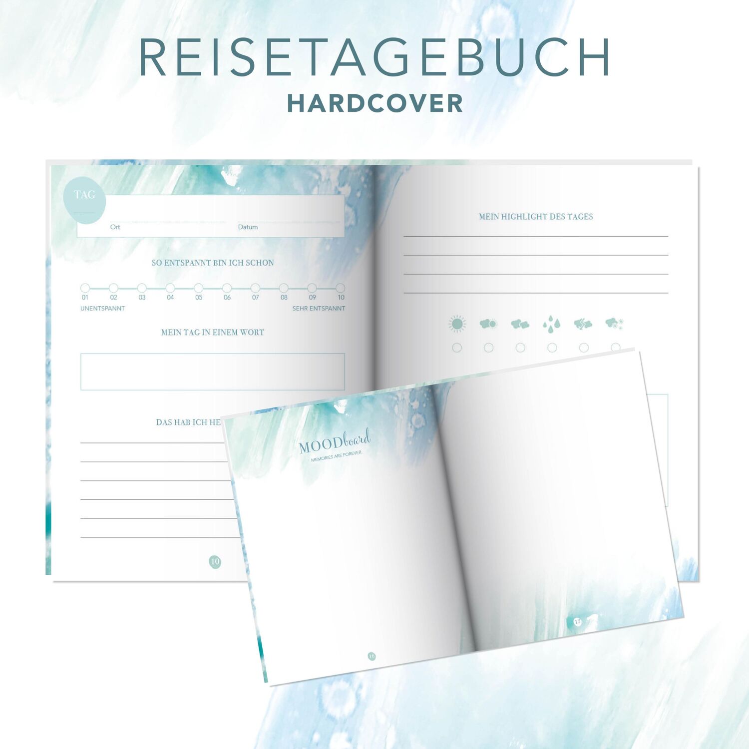 Bild: 9783964439703 | Reisetagebuch zum selber Schreiben inkl. Postkarten, Sammeltasche...