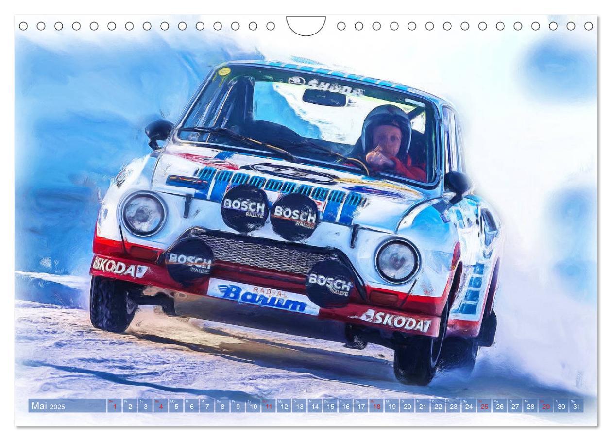 Bild: 9783435233762 | Rallye-Klassiker auf Eis (Wandkalender 2025 DIN A4 quer), CALVENDO...