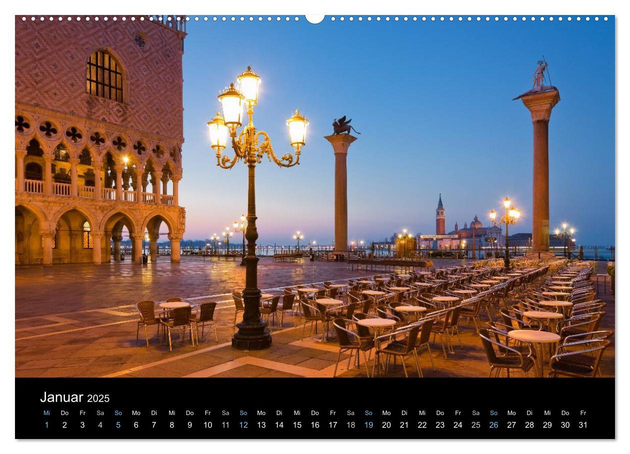 Bild: 9783435555116 | Venedig bei Nacht 2025 (hochwertiger Premium Wandkalender 2025 DIN...