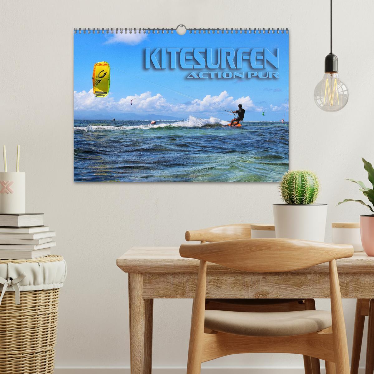 Bild: 9783435326648 | Kitesurfen - Action pur (Wandkalender 2025 DIN A3 quer), CALVENDO...