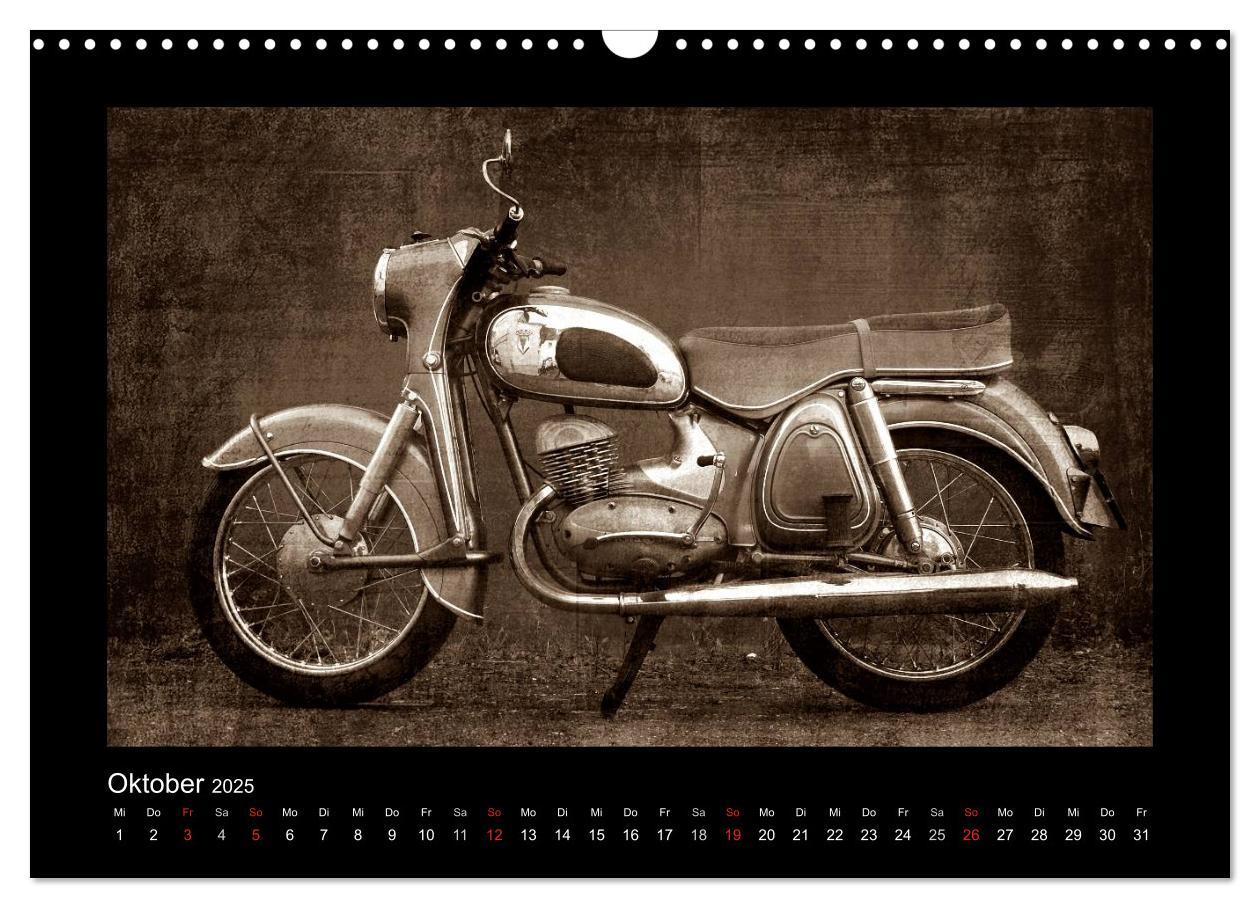 Bild: 9783435839100 | Motorrad Oldtimer (Wandkalender 2025 DIN A3 quer), CALVENDO...