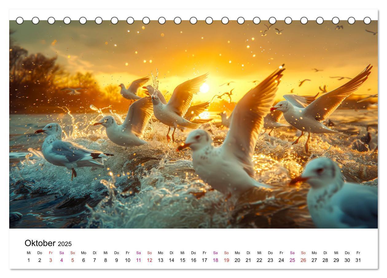 Bild: 9783457162484 | Maritim pur - Möwen (Tischkalender 2025 DIN A5 quer), CALVENDO...