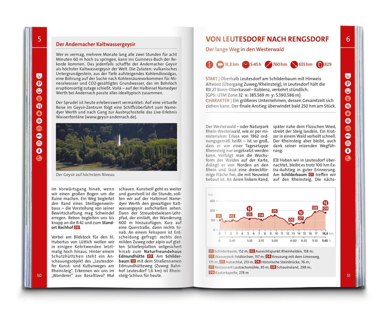 Bild: 9783991218418 | KOMPASS Wanderführer Rheinsteig RheinBurgenWeg, 34 Etappen | Buch