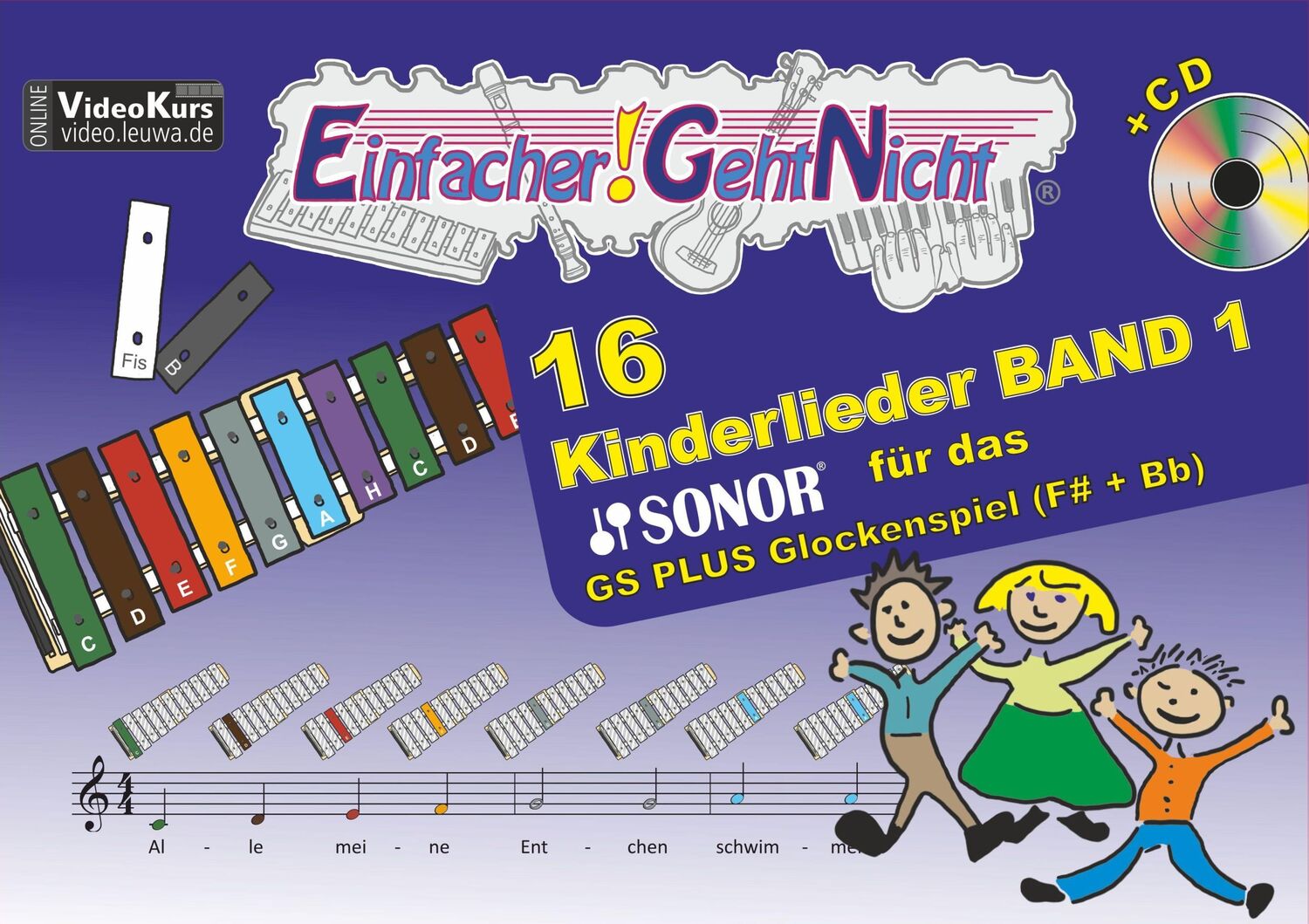 Cover: 9783940533449 | Einfacher!-Geht-Nicht: 16 Kinderlieder BAND 1 - für das SONOR GS...