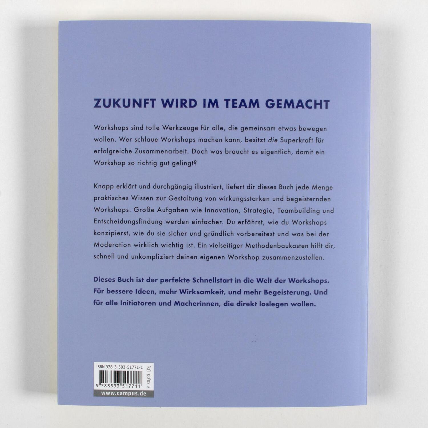 Rückseite: 9783593517711 | Workshops machen | Katja Paar | Taschenbuch | 275 S. | Deutsch | 2023