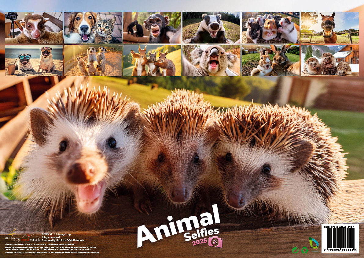 Bild: 9798893611151 | Animal Selfies 2025 | Der tierisch lustige Selfies Kalender | Kalender