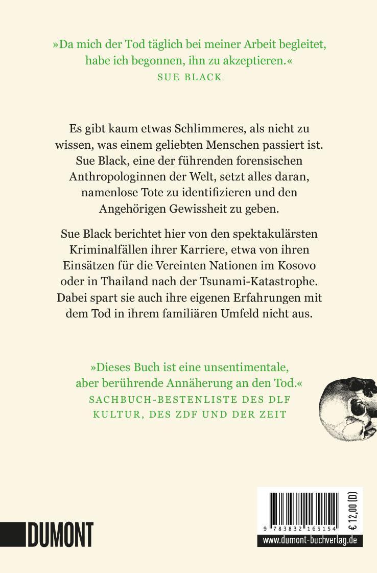 Rückseite: 9783832165154 | Alles, was bleibt | Mein Leben mit dem Tod | Sue Black | Taschenbuch