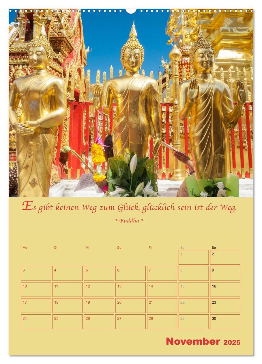 Bild: 9783435927586 | BUDDHA IN GOLD - Mit buddhistischen Sprüchen (Wandkalender 2025 DIN...