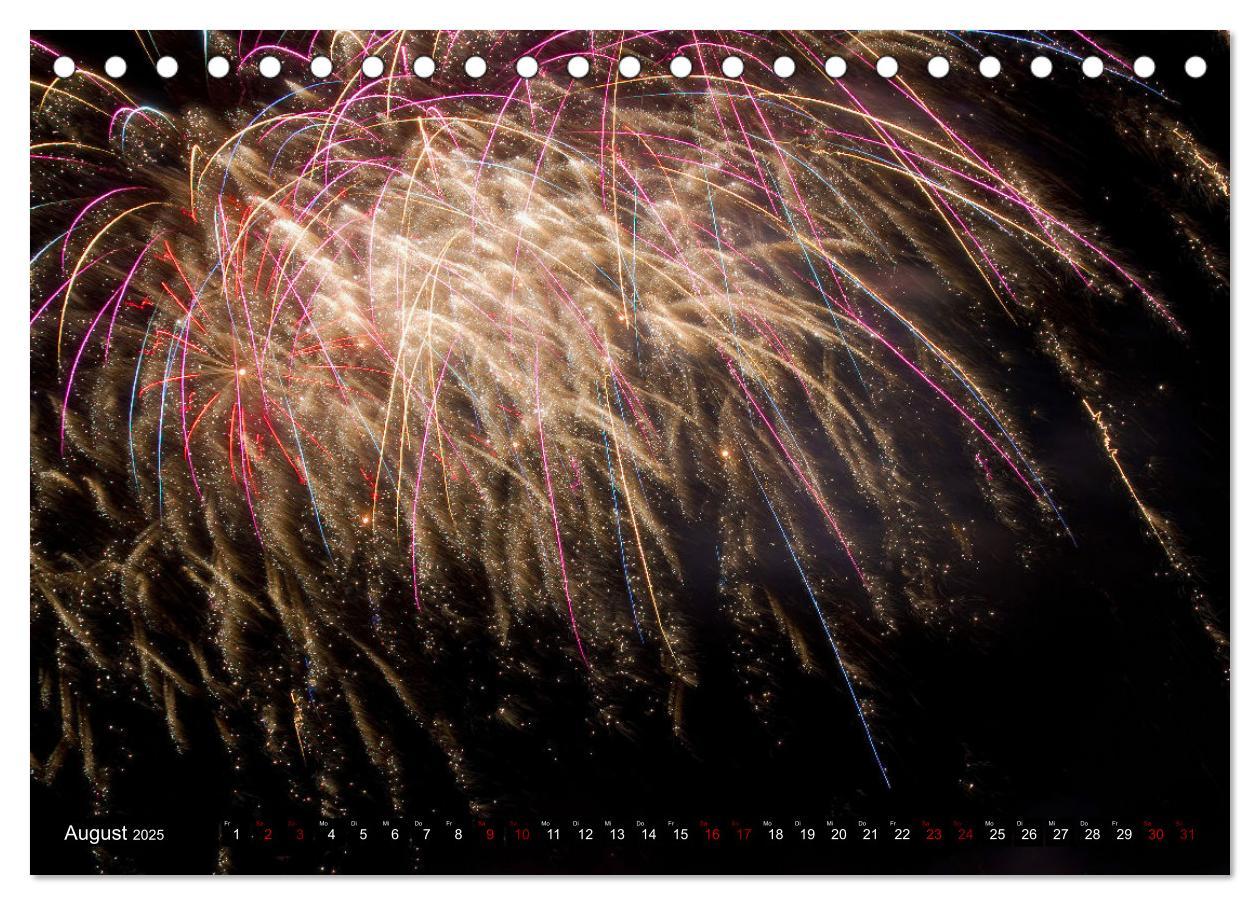 Bild: 9783435062140 | Feuerwerk - Kunstwerke am Himmel (Tischkalender 2025 DIN A5 quer),...