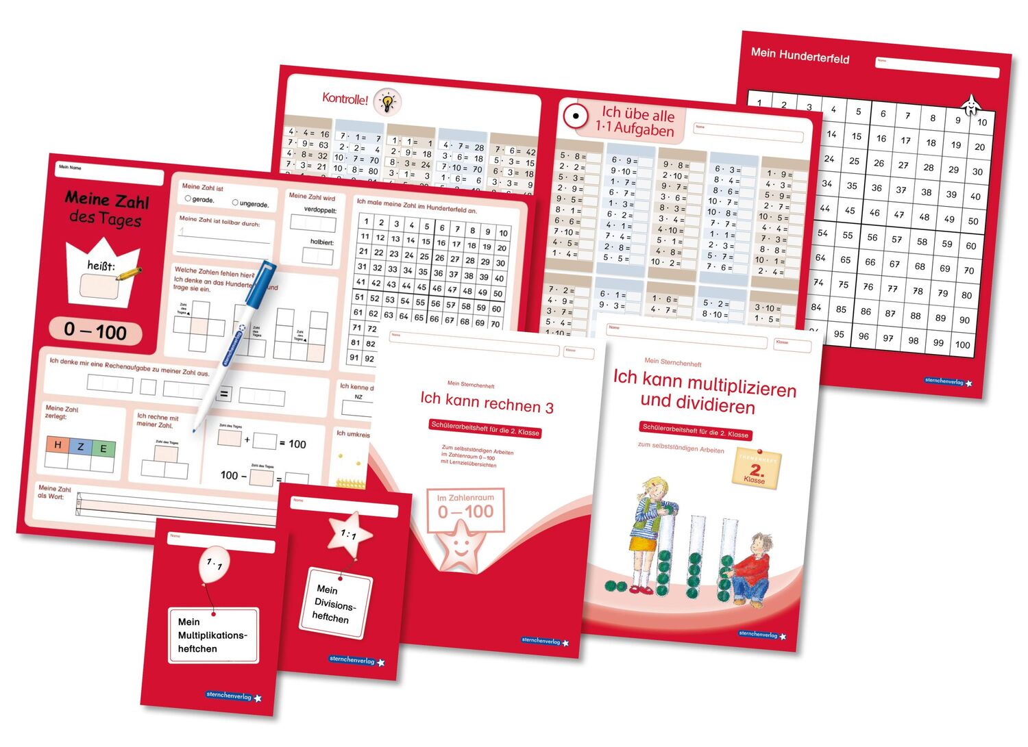 Bild: 9783910429055 | Meine Lernbox 2 - Mathematik - Fit für das 2. Schuljahr | Langhans