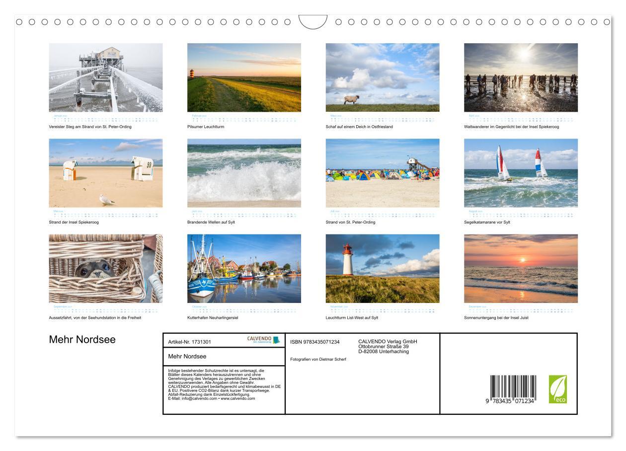 Bild: 9783435071234 | Mehr Nordsee (Wandkalender 2025 DIN A3 quer), CALVENDO Monatskalender