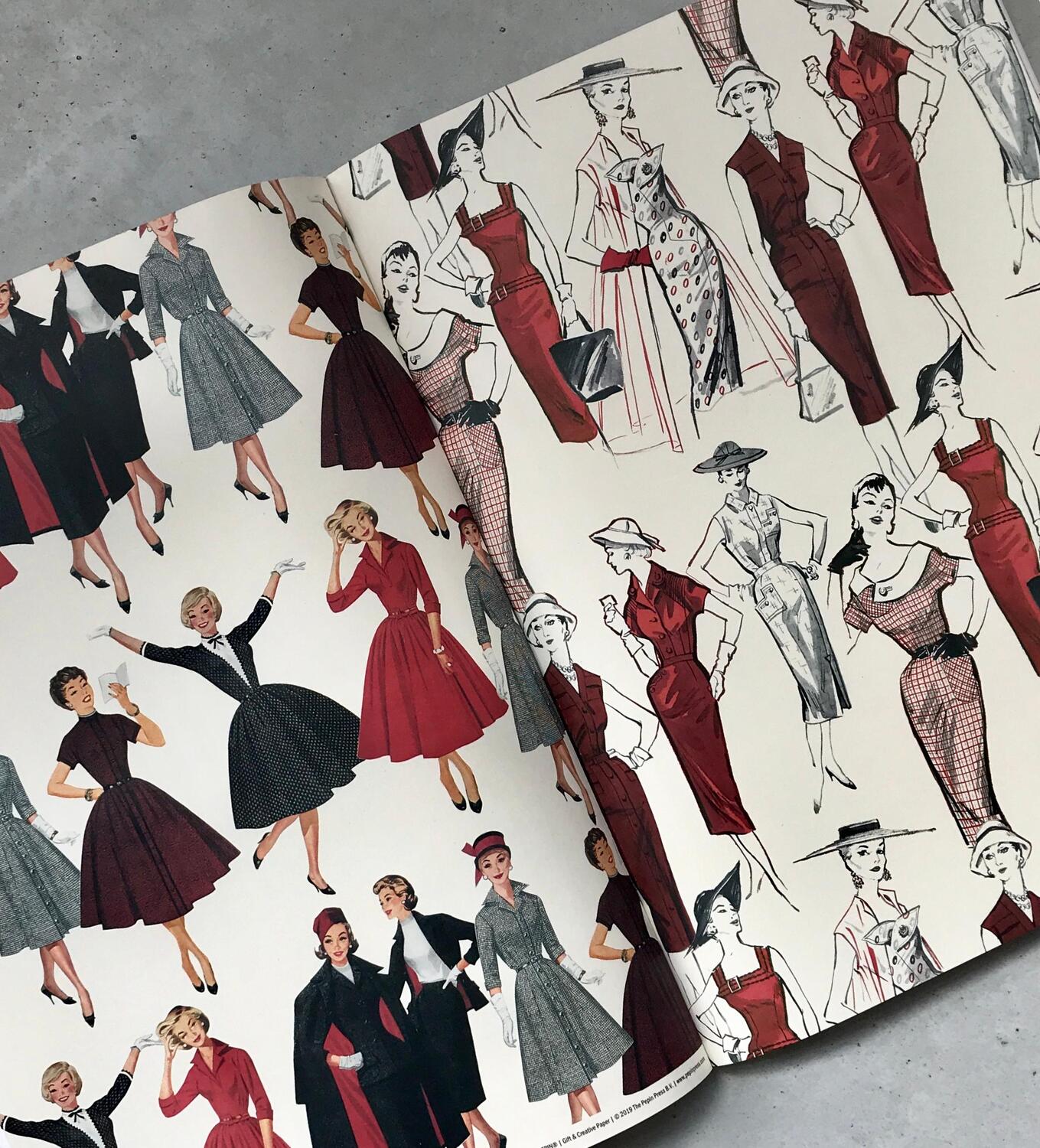 Bild: 9789460091070 | 1950s Fashion | Gift &amp; Creative Paper Book Vol. 94 | Pepin Van Roojen