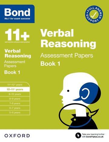 Cover: 9780192776440 | Bond 11+: Bond 11+ Verbal Reasoning Assessment Papers 10-11 years...