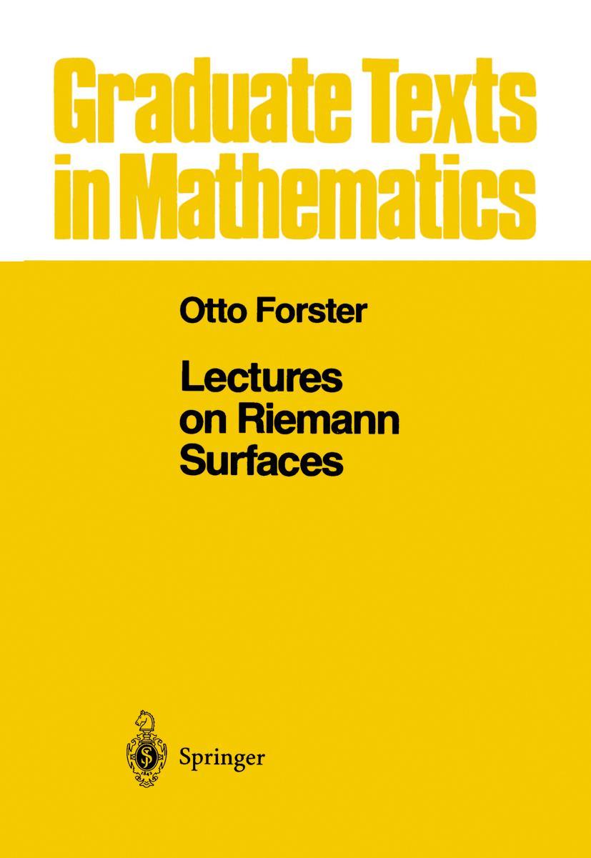 Cover: 9780387906171 | Lectures on Riemann Surfaces | Otto Forster | Buch | viii | Englisch