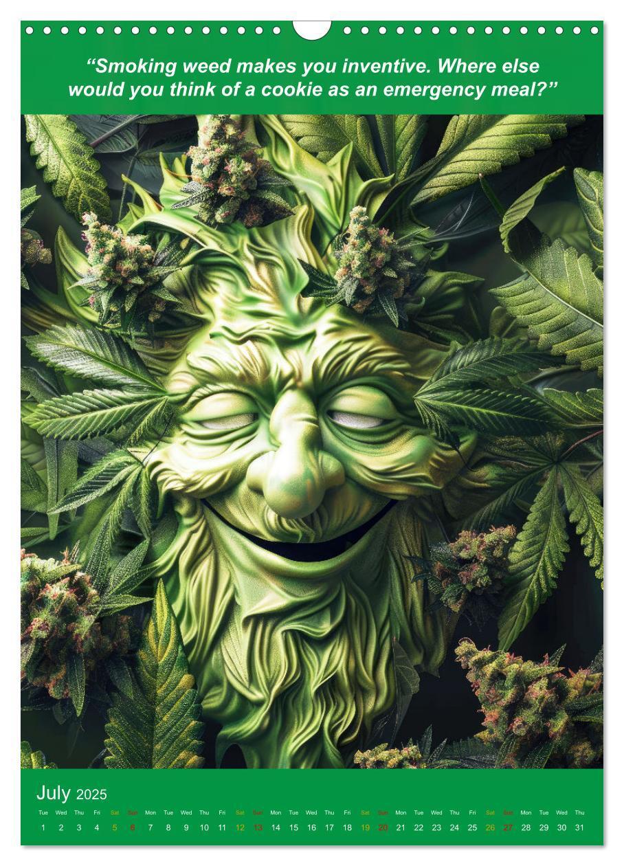 Bild: 9781325981236 | The funniest cannabis pictures and slogans (Wall Calendar 2025 DIN...