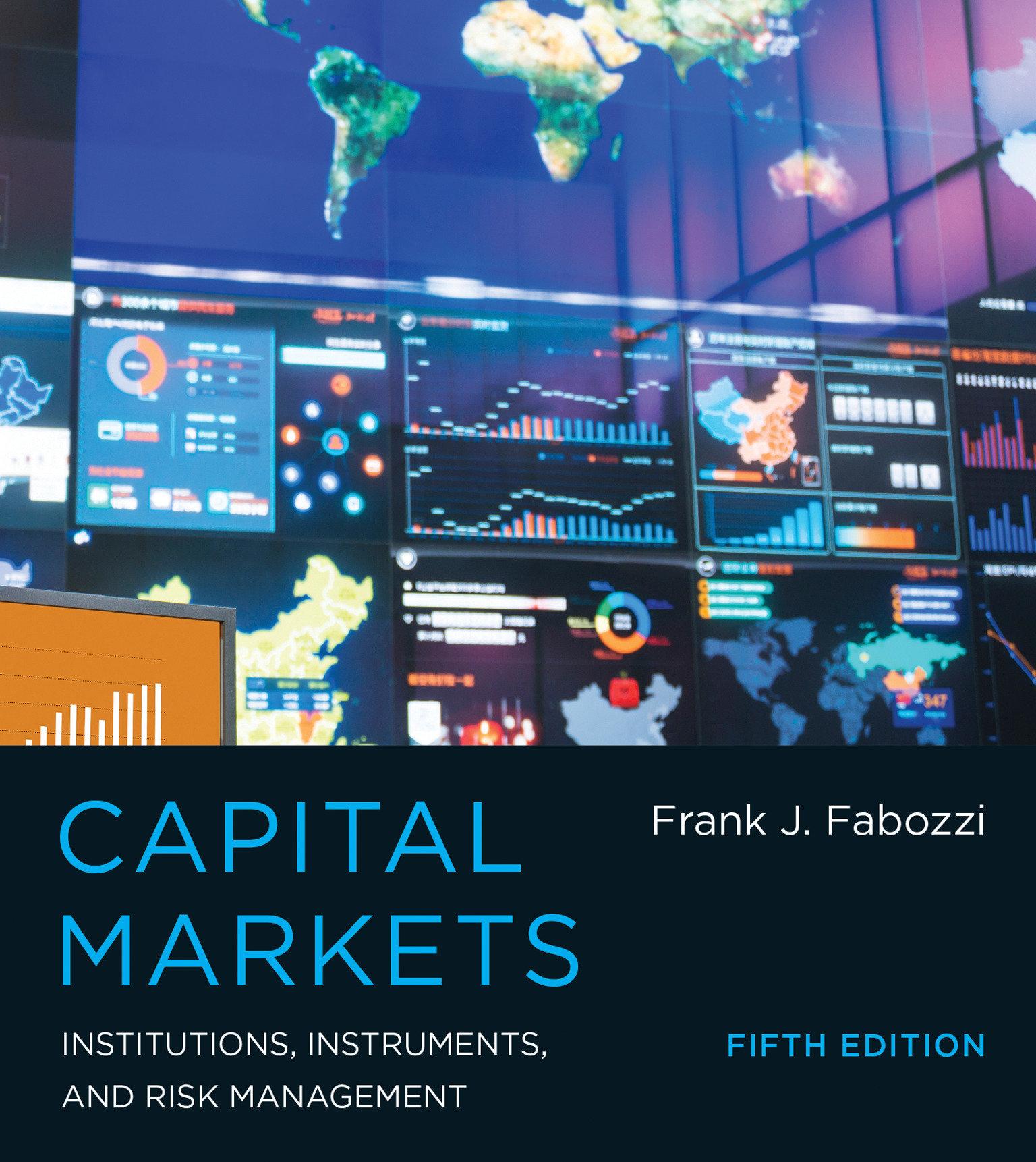 Cover: 9780262029483 | Capital Markets | Institutions, Instruments, and Risk Management