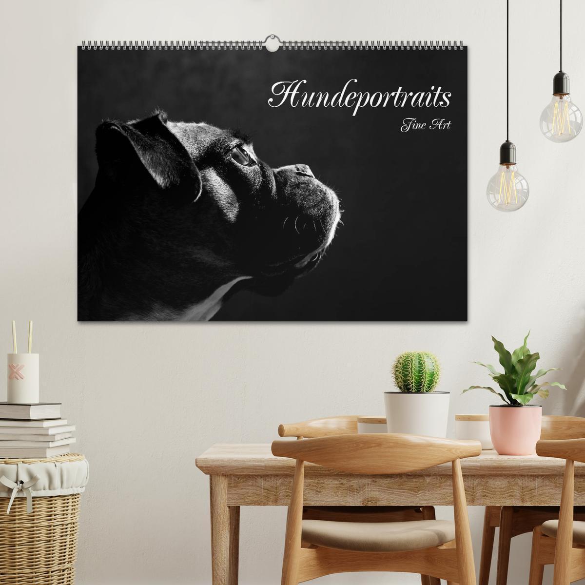 Bild: 9783435434213 | Hundeportraits Fine Art (Wandkalender 2025 DIN A2 quer), CALVENDO...