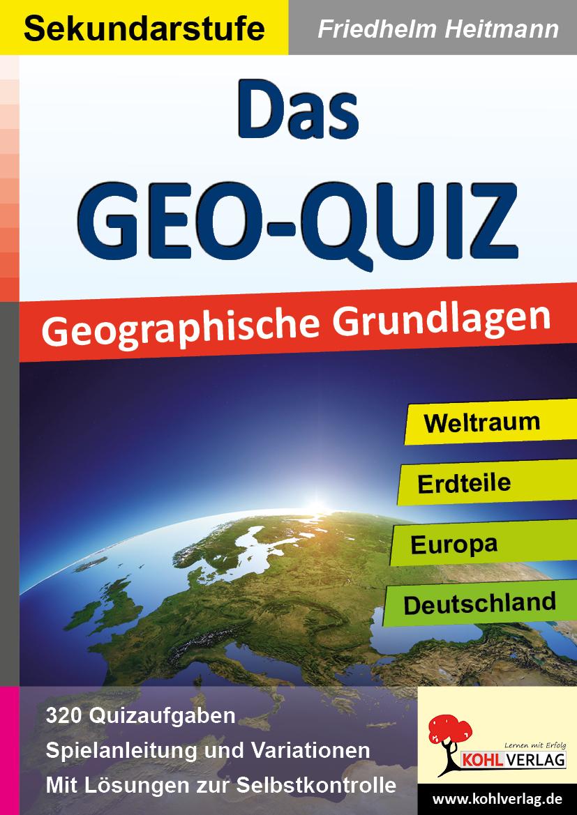 Cover: 9783955138516 | Das GEO-QUIZ | Geographische Grundlagen | Friedhelm Heitmann | 48 S.