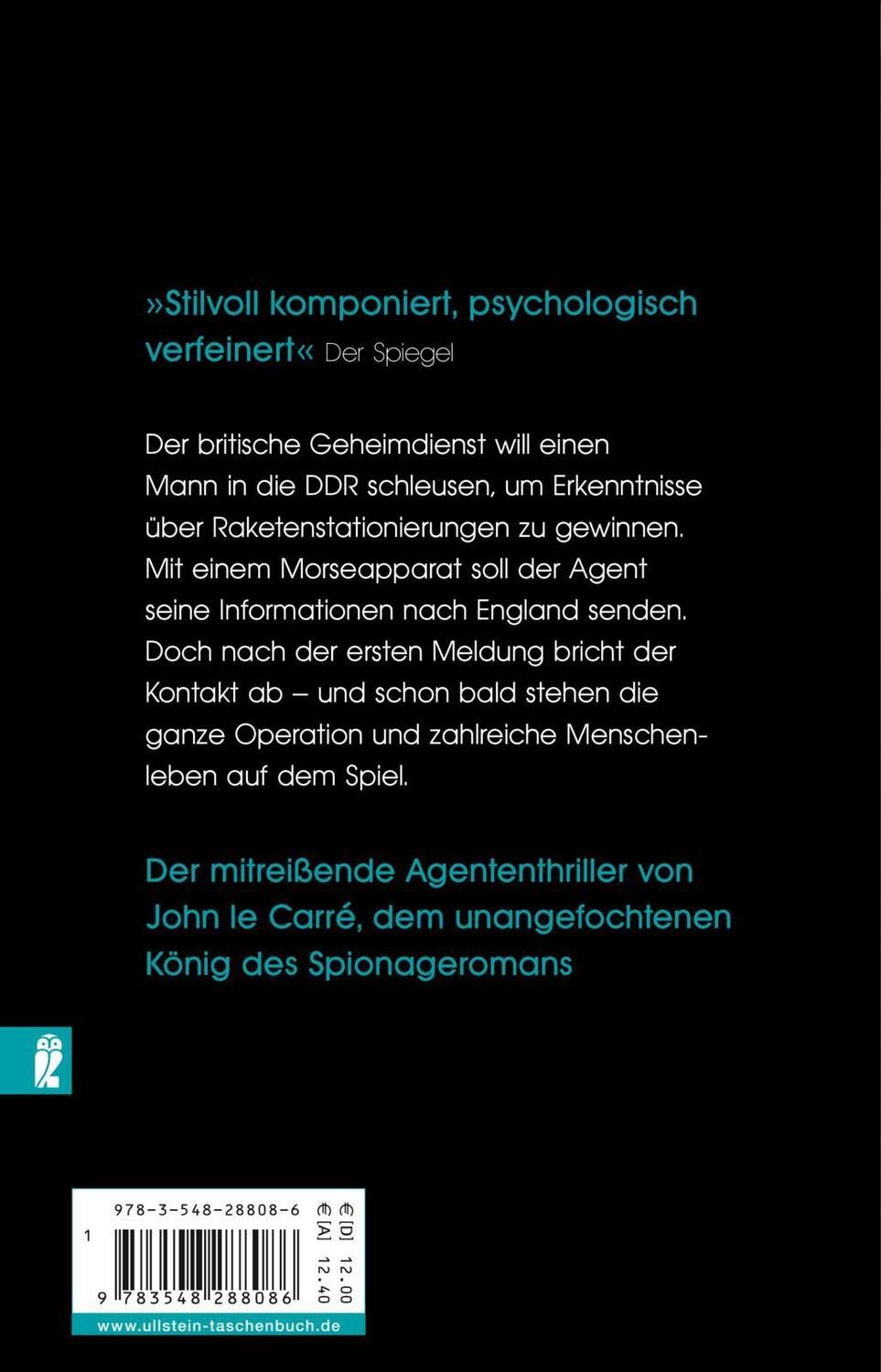 Rückseite: 9783548288086 | Krieg im Spiegel | John Le Carré | Taschenbuch | 320 S. | Deutsch