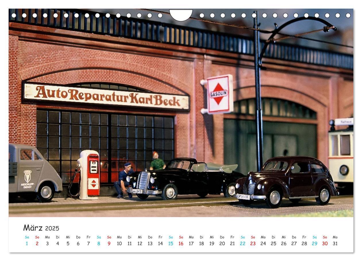 Bild: 9783457190197 | Autos auf der Modellbahn (Wandkalender 2025 DIN A4 quer), CALVENDO...