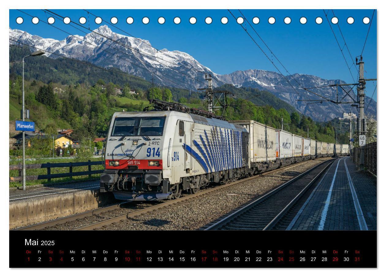 Bild: 9783435403592 | Die Bahn im Salzburgerland (Tischkalender 2025 DIN A5 quer),...