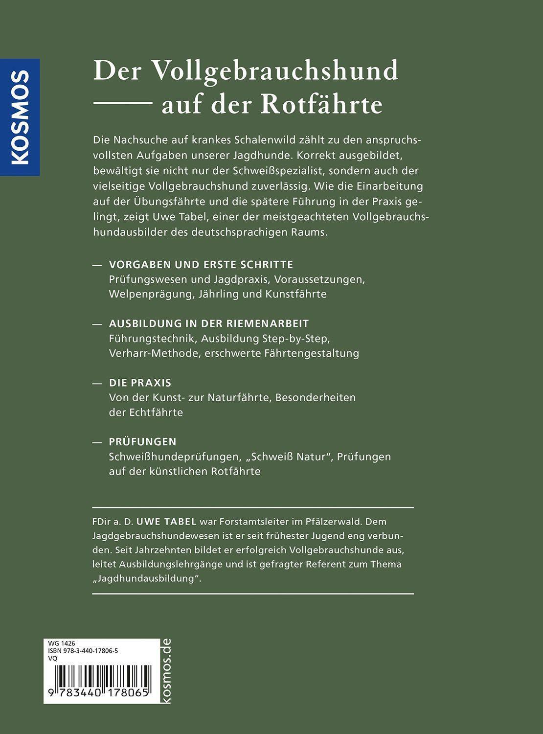 Bild: 9783440178065 | Auf der Schweißfährte | Uwe Tabel | Buch | 144 S. | Deutsch | 2023