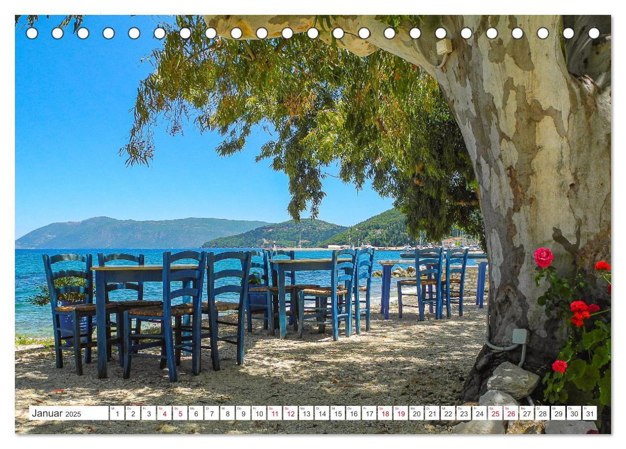 Bild: 9783383977121 | Kefalonia, Inseltraum in Blau (Tischkalender 2025 DIN A5 quer),...