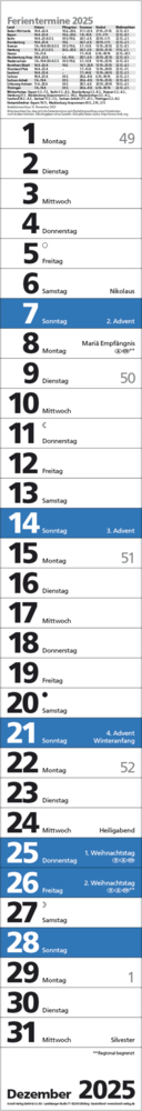 Bild: 9783731879572 | Streifenplaner Praktika Blau 2025 | Korsch Verlag | Kalender | 12 S.