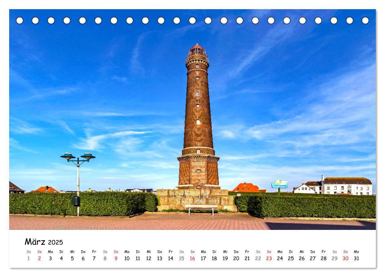 Bild: 9783435491629 | Borkum, bezaubernde Nordseeinsel (Tischkalender 2025 DIN A5 quer),...