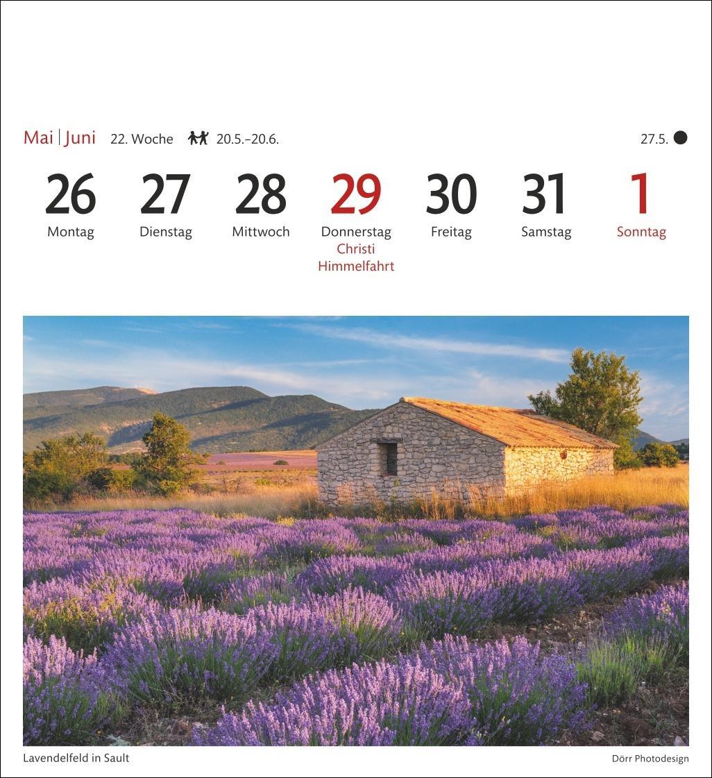 Bild: 9783840033421 | Provence Sehnsuchtskalender 2025 - Wochenkalender mit 53 Postkarten