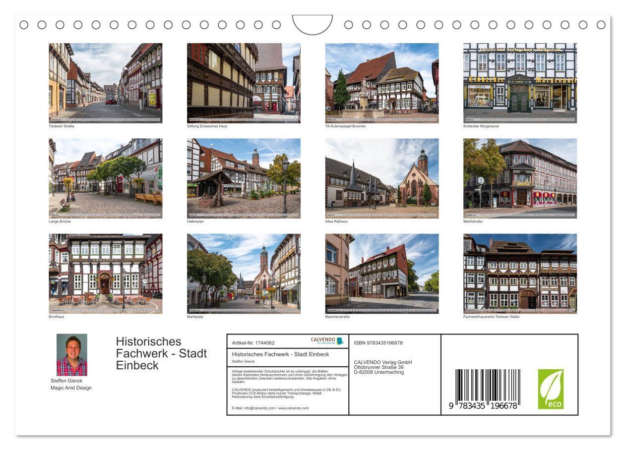 Bild: 9783435196678 | Historisches Fachwerk - Stadt Einbeck (Wandkalender 2025 DIN A4...