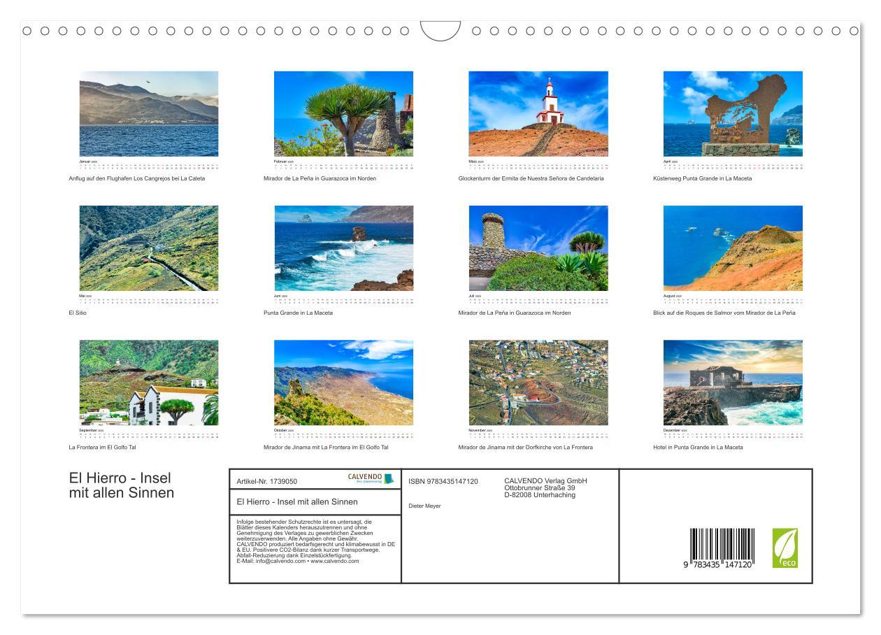 Bild: 9783435147120 | El Hierro - Insel mit allen Sinnen (Wandkalender 2025 DIN A3 quer),...