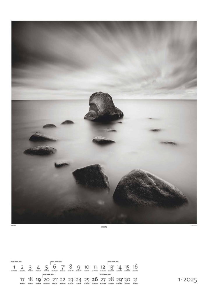 Bild: 4251734300676 | PALAZZI - Black &amp; White 2025 Wandkalender, 50x70cm, Posterkalender...