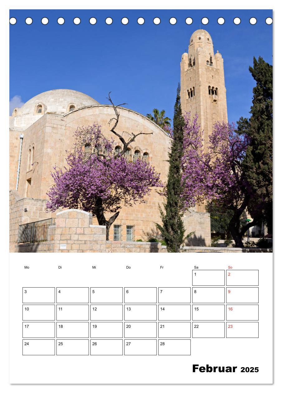 Bild: 9783435946051 | Israel - Der Monatsplaner 2025 (Tischkalender 2025 DIN A5 hoch),...