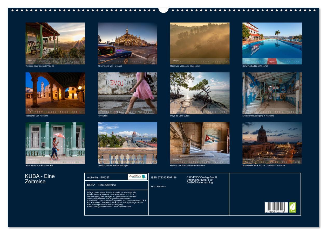 Bild: 9783435297146 | KUBA - Eine Zeitreise (Wandkalender 2025 DIN A2 quer), CALVENDO...