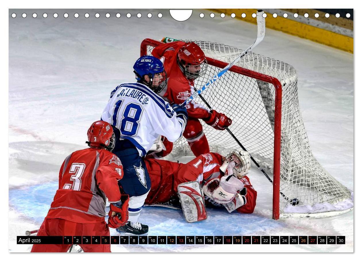 Bild: 9783435596867 | Mit vollem Einsatz - Eishockey (Wandkalender 2025 DIN A4 quer),...