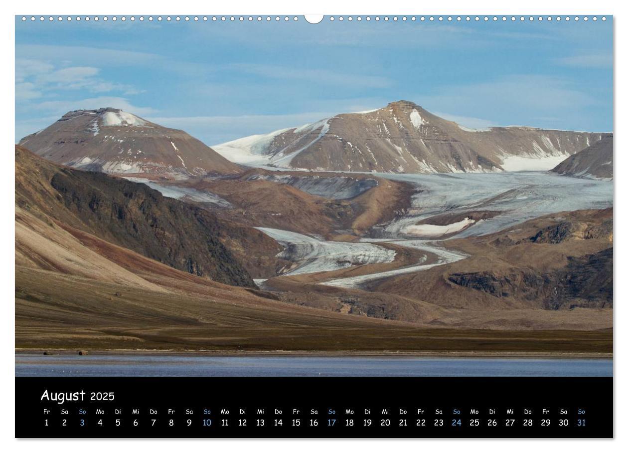 Bild: 9783435773077 | Spitzbergen (Wandkalender 2025 DIN A2 quer), CALVENDO Monatskalender