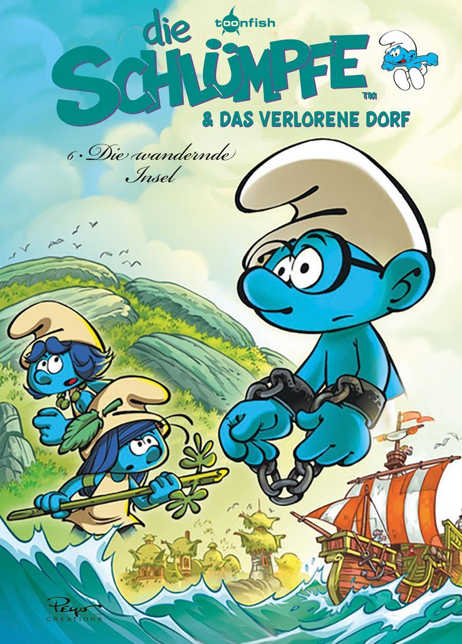 Cover: 9783967927436 | Die Schlümpfe und das verlorene Dorf. Band 6 | Die wandernde Insel