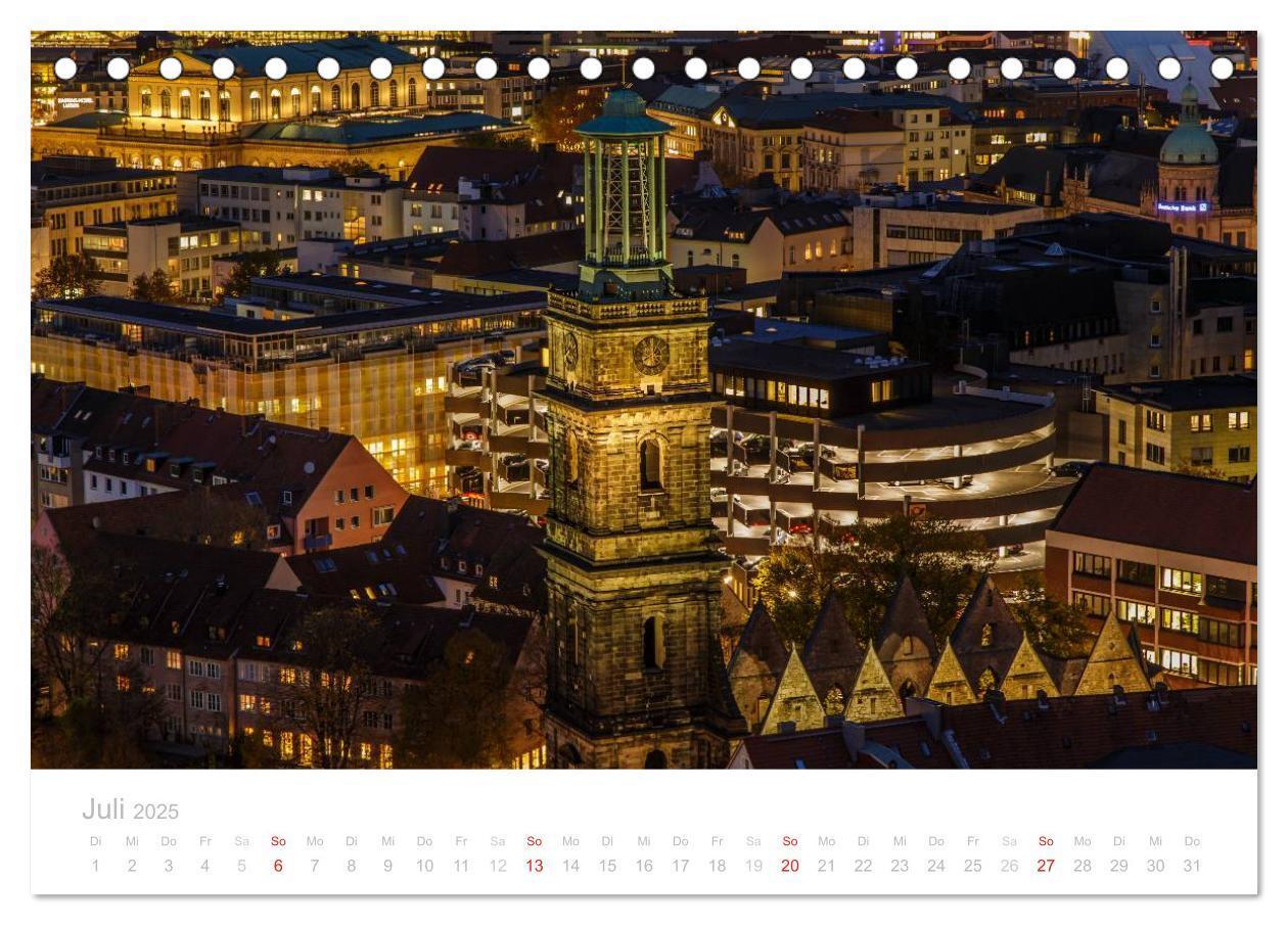 Bild: 9783435503261 | Hannover bei Nacht (Tischkalender 2025 DIN A5 quer), CALVENDO...