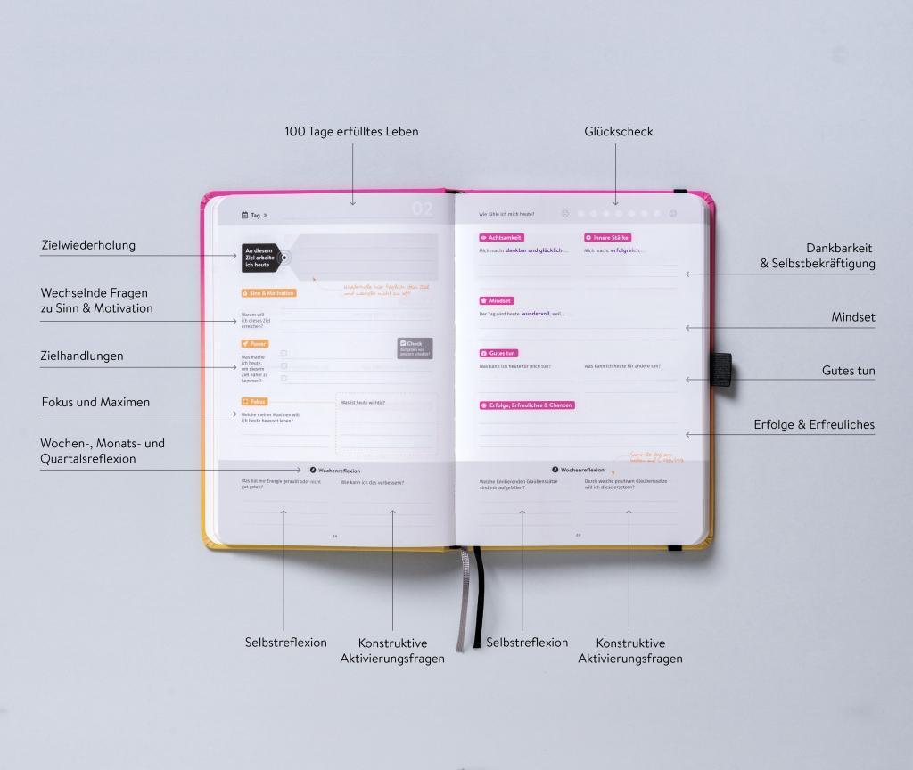 Bild: 9783000610332 | DRANBLEIBEN Erfolgsjournal, Sunny Pink | Matthias Hechler | Buch