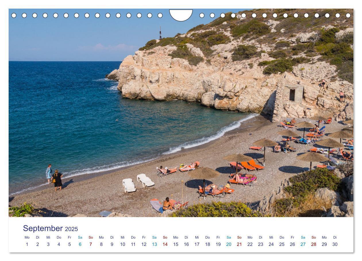 Bild: 9783383998133 | Strände der Insel Rhodos (Wandkalender 2025 DIN A4 quer), CALVENDO...