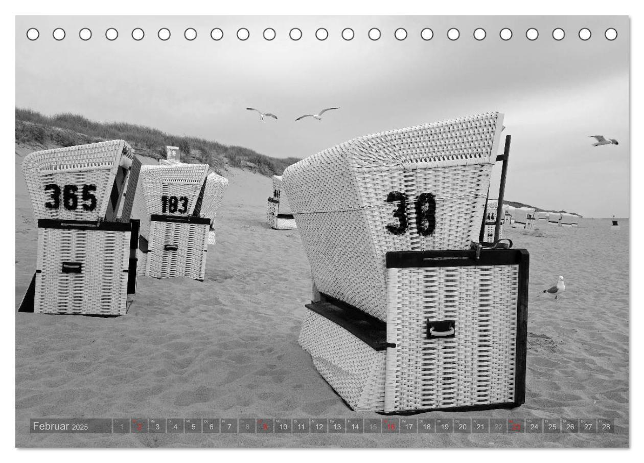 Bild: 9783435513482 | 54°54'57"N 8°19'51"E SYLT (Tischkalender 2025 DIN A5 quer),...