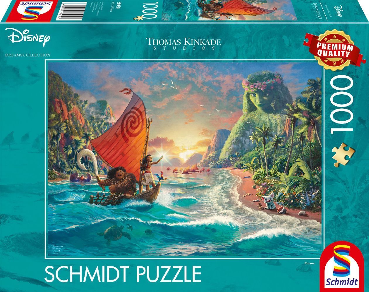 Cover: 4001504580308 | Disney, Vaiana, Moana | Puzzle Thomas Kinkade, Disney 1.000 Teile