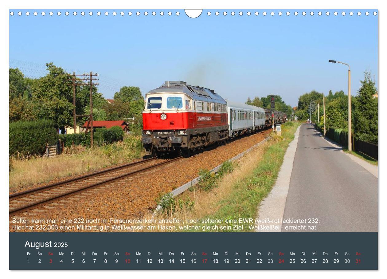 Bild: 9783435624485 | Mit Diesellokomotiven quer durch die Lausitz - 2025 (Wandkalender...